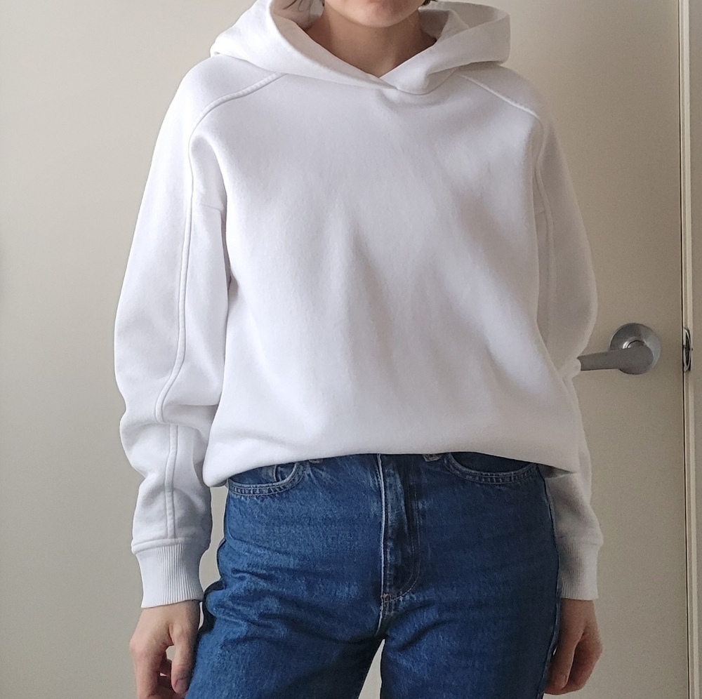 Banana Republic Women's Hooded Sweatshirt White S